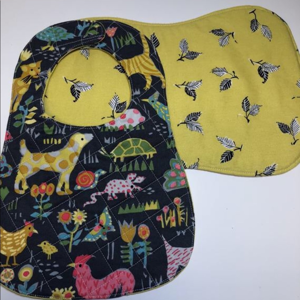 Bib Burp Cloth Animals Baby Girl Boy Toddler Gift